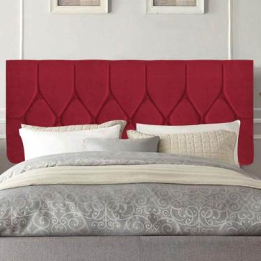 Imagem de Painel Estofada Istambul Botão Capitonê 195cm King Size Para Cama Box 
