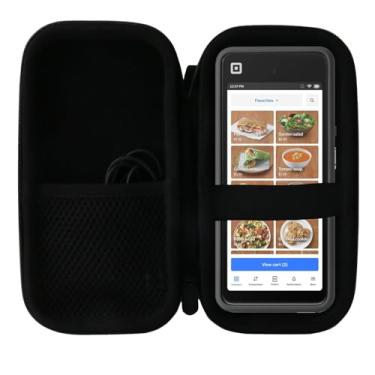 Imagem de WERJIA Estojo rígido compatível com portátil quadrado - PDV portátil - máquina de cartão de crédito ponto de venda leitor de cartão estojo de viagem (preto)