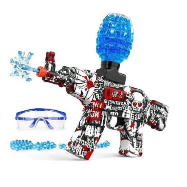 Imagem de Arma de Bolinha Gel AK47 Automática Vermelha e Preta - Martins Importa