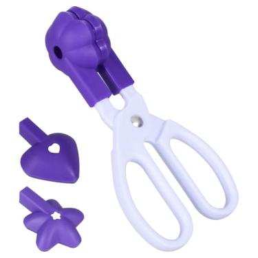 Imagem de Molde de bolo, moldes em forma de estrela de coração de flor com 1 alça que economiza mão de obra, clipe de bola de arroz substituível para decoração de bolos de purê de batatas