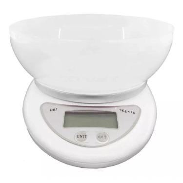 Imagem de Balanca Digital Cozinha Precisao 5kg Tara Bacia Vasilha Alim