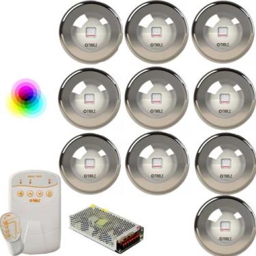 Imagem de KIT PDX1410n 10 LED PREMIUM INOX 316 20W RGB Piscina Tholz