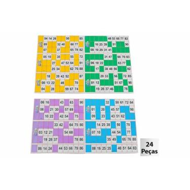 Imagem de Cartelas de Bingo com 24 Peças para Jogos, Festas, Eventos e Diversão 