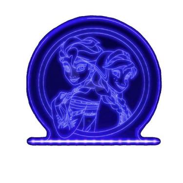 Imagem de Luminaria LED - Frozen Elsa e Anna - Persona Store