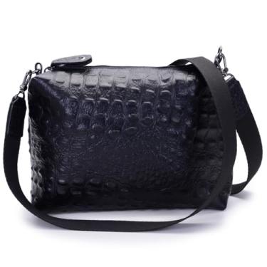 Imagem de Bolsa Transversal Feminina em Couro Legitimo, Marrom, com Alça Ajustável (Peto)