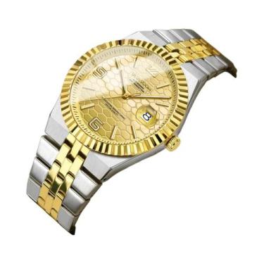 Imagem de Relógio De Luxo Masculino Para Negócios 40mm Em Aço Inoxidável Prata C