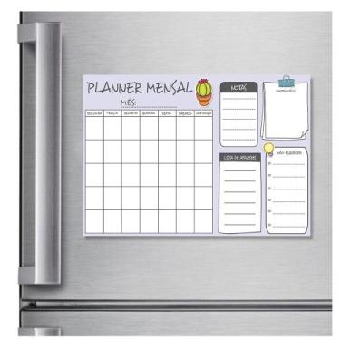 Imagem de Lousa Magnética Imã Planner Mensal - TACOLADO PAPEL DE PAREDE, 29,7 x 
