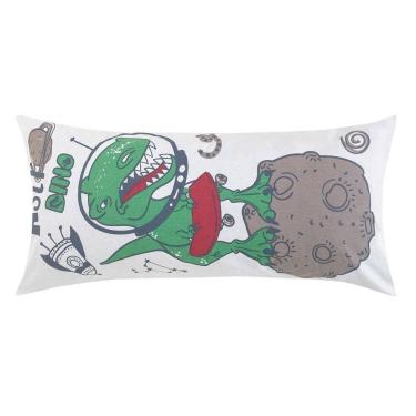Imagem de Fronha Para Body Pillow Infantil Altenburg Mundo Kids 30cm X 65cm Astro Dino