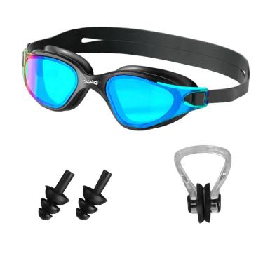 Imagem de Kit Óculos De Natação Gold Sports Lince Demi Mirror HD-Mesh Bag -Clip Nasal  e Protetor...