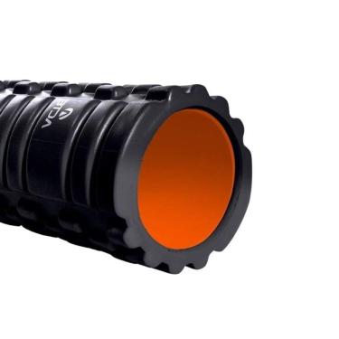 Imagem de Rolo de Liberação Miofascial T141 33CM para Recuperação Muscular com Textura Rígida preto-laranja