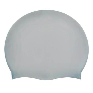 Imagem de Touca de Natação em Silicone Mor, Cinza claro