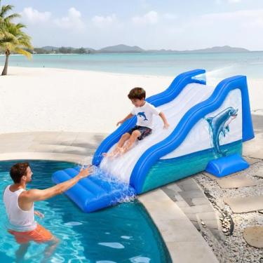 Imagem de Escorregador Inflável Golfinho Seenelling 317 cm para Piscina