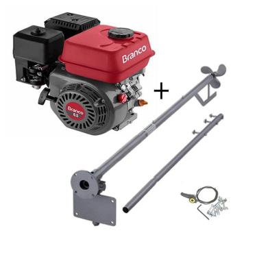 Imagem de Motor Barco B4tempos 6.5 Cv - Branco - Rdp Com Rabeta 2.20mt