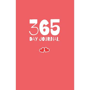 Imagem de 365 Day Journal: Unlined and Undated Daily Diary - 5.5in x 8.5in | Red Background Cover: A whole year of daily journal ideal gift for friends and family