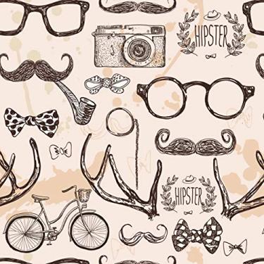 Imagem de Papel De Parede Adesivo Lavável Hipster 3m