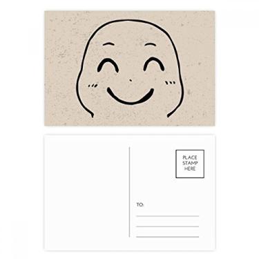 Imagem de Lovely Smile — Conjunto de cartão postal preto com estampa feliz de aniversário para enviar cartão de agradecimento