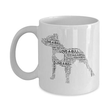 Imagem de Caneca de arte Pit Bull Love Word