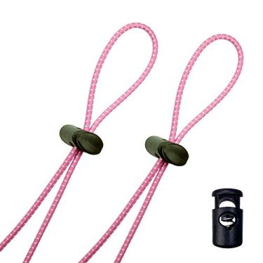Imagem de Kit de alças de óculos de fluxo (pacote com 2) – tiras de cordão elástico de substituição para óculos de natação – multicolorido, rosa