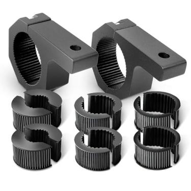 Imagem de Daconovo Suporte de montagem de barra de luz led off-road, 2 peças, alumínio, atv, utv, chicote, montagem de luz para 1.0/1.5/1.75/2 tamanhos, guidão e gaiolas de rolo