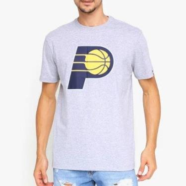 Imagem de Camiseta New Era NBA Indiana Pacers Basic Cinza-Masculino