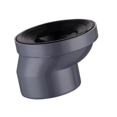 Imagem de XLWLLNJ Deslocador de Assento de Vaso Sanitário Tubo de Encanamento Acessórios para Assento de Vaso Sanitário Reparo Peça de Acessório de Banheiro Adaptador D, cinza 2,5cm