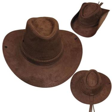Imagem de Chapéu Country Cowboy Adulto Rodeio Festa Boiadeira Camurça Clássico -
