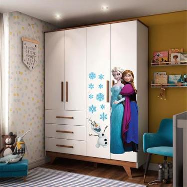 Imagem de Adesivo Para Guarda Roupa Frozen Mod02 - Lojinha Da Luc Adesivos