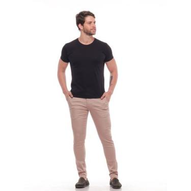 Imagem de Calça Masculina Bolso Embutido Calça Alfaiataria Masculina - Execução 