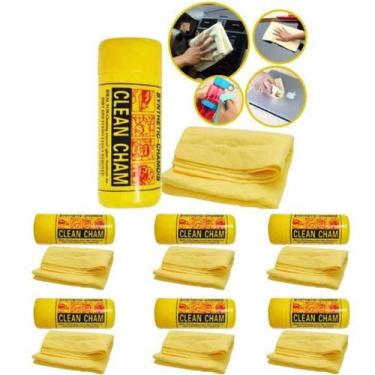 Imagem de Kit 6 Toalhas Pano Alta Absorção Multiuso Enxuga Seca Carro - Clean Ch