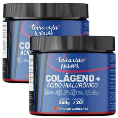 Imagem de 2 Colágeno Com Ácido Hialuronico Com Sabor 250g - Cabelo, Pele e unhas
