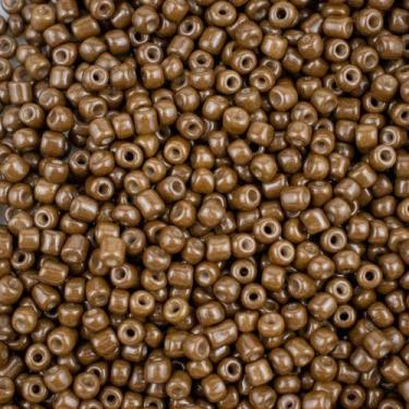 Imagem de Miçanga Vidro Marrom 3,6mm 100g p/ Guia Umbanda Candomblé - Lua Místic