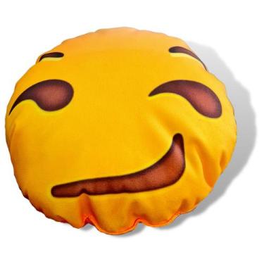 Imagem de Almofadas Emojis com Fibra Siliconada Antialérgica. - MARIJU, Sorriso 