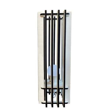Imagem de Abajur Madeira Decoração Quarto Cabeceira Modelo Torre Branco 40cm Biv