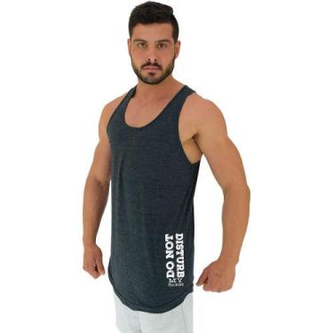 Imagem de Regata Longline Estampa Lateral Masculina MXD Conceito Do Not Disturb 