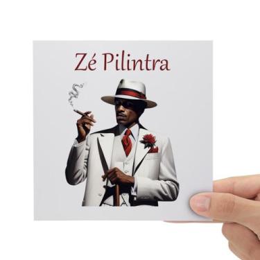 Imagem de Adesivo Zé Pilintra DTF UV Envernizado Prova D'água Sticker - Balaio d