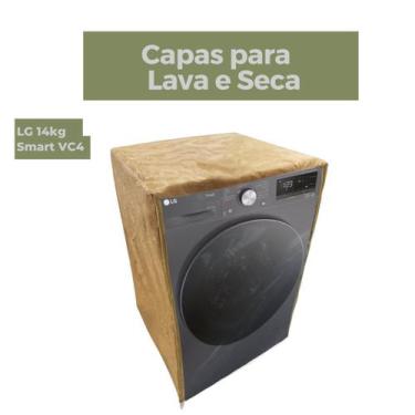 Imagem de Capa para lava e seca lg 14kg vc2 vc4 transparente flex - Capas Flex, 