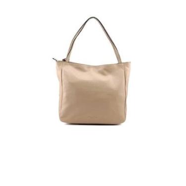 Imagem de Bolsa Feminina Smart Bag Tira Colo 77045 Couro Nude-Feminino