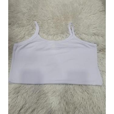 Imagem de Regata Feminina Básica Blusa Verão - Mem modas, Branco, GG