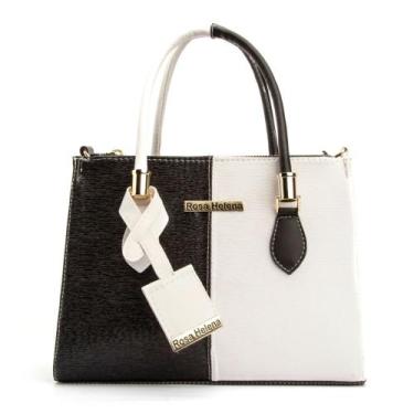 Imagem de Bolsa Feminina Média de Mão/Transversal Lorena Bicolor - Mena Infinity