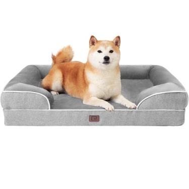 Imagem de Cama Ortopédica para Cães EHEYCIGA - Impermeável com Espuma de Memória