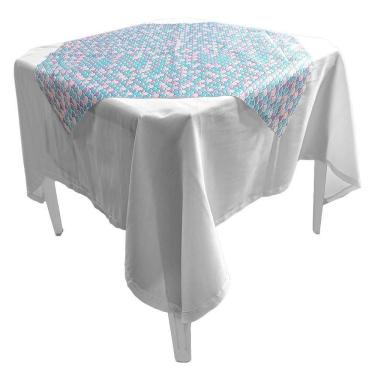 Imagem de Toalha De Mesa Sereia Tnt 70cm X 70cm - 5 Unidades