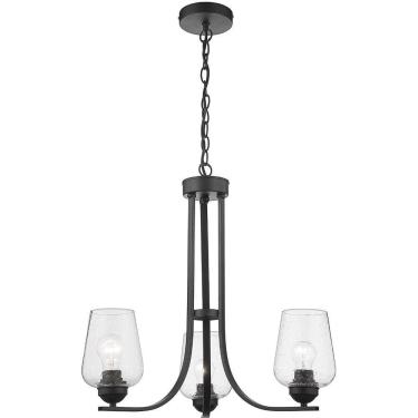 Imagem de Pendente Oster 3 Lâmpadas E27 Preto Just Home Collection