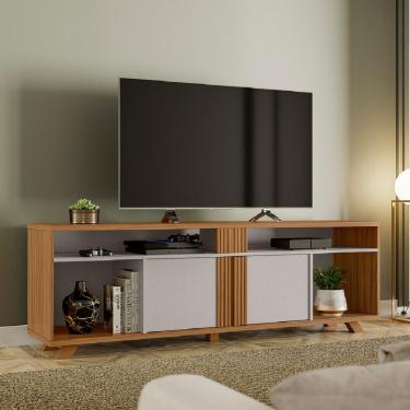 Imagem de Rack Bancada para TV até 70 Polegadas 1,80m nt 1320 Freijó / Off White Notável