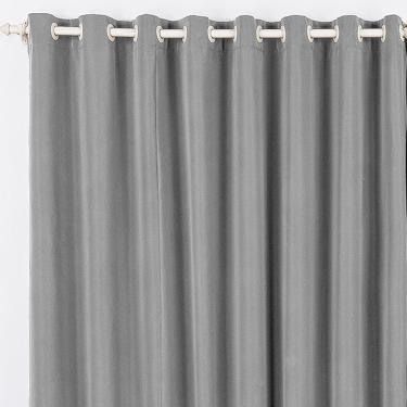 Imagem de Cortina Tóquio Varão Simples Tecido Oxford 2,00M X 1,70M Janela - Cinza