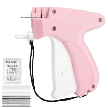 Imagem de Pistola de costura para fixador rápido de roupas e pistola de etiquetagem com 6 agulhas e 2500 pretos+2500 fixadores brancos, ferramenta de costura portátil para reparos instantâneos, acolchoamento