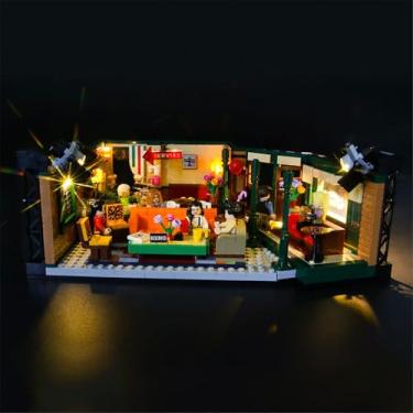Imagem de MENZAVA LED Light Kit Compatible with 21319 Central Perk Ideas Building Blocks Model - Model Set NOT Included