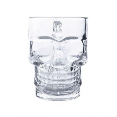 Imagem de Caneca De Vidro 380 Ml Caveira Transparente Winth