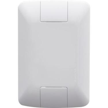 Imagem de Kit 12 Placa Cega 4x2 Tramontina Aria Branca