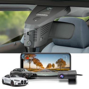 Imagem de Fitcamx Câmera frontal 4K + traseira 1080P para BMW M3 M4 M340i Competition Xdrive CS (HD2-6728), visual OEM integrado, vídeo HD duplo, gravação em loop, WiFi e aplicativo, sensor G, fácil de