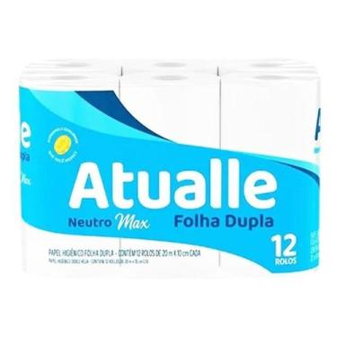 Imagem de Kit c/ 3 Papel Higienico Atualle Neutro Max Folhas Duplas
